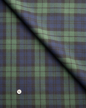 Jay - Blue and Green Checks Herringbone