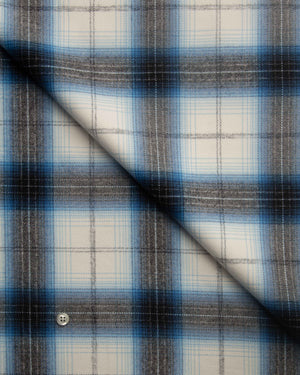 Jerry - Blue, Black, and White Check Flannel