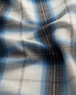 Jerry - Blue, Black, and White Check Flannel