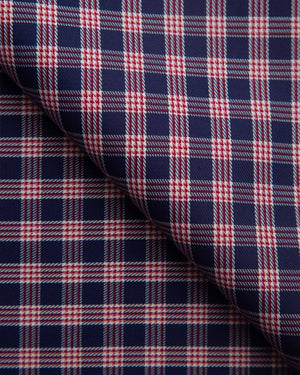 Carl - Red and Blue Checks Twill