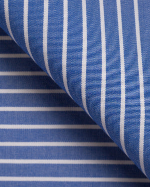 Robert - Blue with White Stripe Poplin