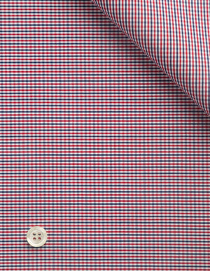 Frank - Red and Blue Check Poplin