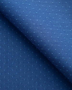 Leroy - Blue Pattern Twill