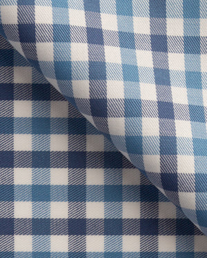 Forrest - Blue Thick Check Twill