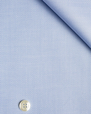 Lyle - Blue Herringbone