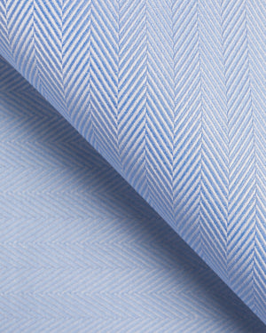 Lyle - Blue Herringbone