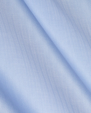 Lyle - Blue Herringbone