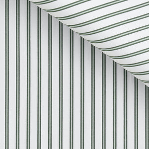 Hubert - Green Stripe Poplin