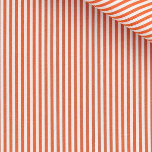 Edward - Orange Stripe Poplin