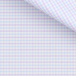 Roswell - Purple and Blue Check Twill