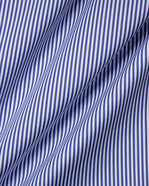 Michael - Blue Stripe Poplin