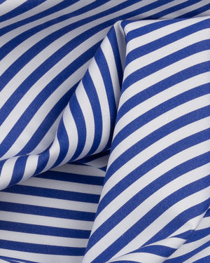 Michael - Blue Stripe Poplin