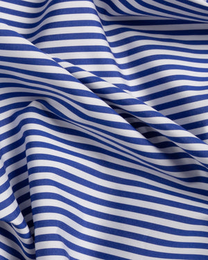 Michael - Blue Stripe Poplin