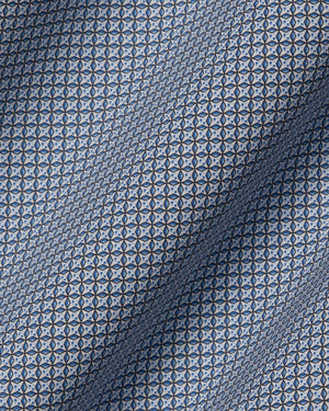 Clayton - Blue Pattern Poplin
