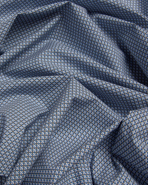 Clayton - Blue Pattern Poplin