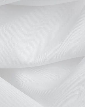 Louis - White Herringbone