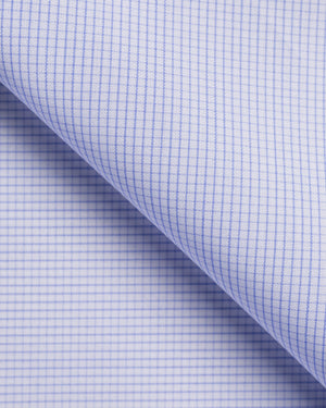 Kenneth - Thin Blue Checks Poplin