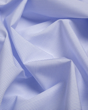 Kenneth - Thin Blue Checks Poplin