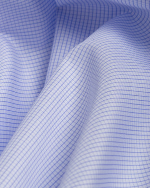 Kenneth - Thin Blue Checks Poplin