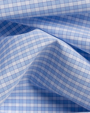 Kenneth - Blue Checks Poplin